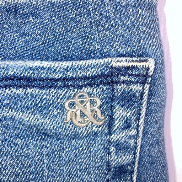 ROCK & REPUBLIC Denim Rx High Roller Leggings Distressed Sz 10M - Picture 6 of 7